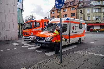 Stuttgart: Heisses Fett loest Brand in Hotelkueche aus.